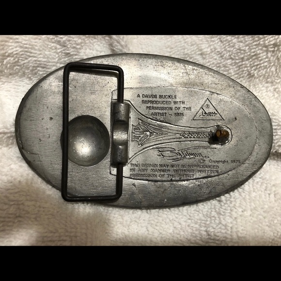 🆕 1975 United States Marine Corps Baldwin Pewter Belt Buckle - Picture 6 of 9